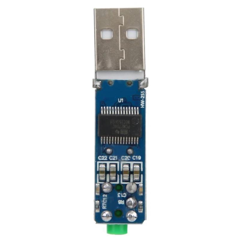 USB  DAC ڴ   Ƶ̳   16 Ʈ, 5V ̴ PCM2704, USB DAC HIFI  ī
